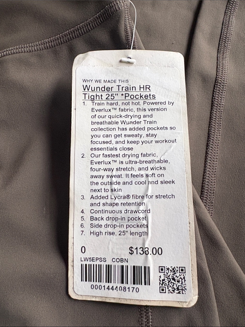 Wunder Train High-Rise Tight -Pockets 25" - Picture 4 of 5